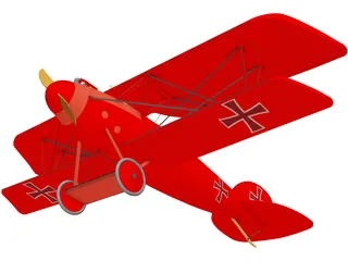 Albatros D.V 3D Model