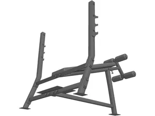 Bench Press 3D Model