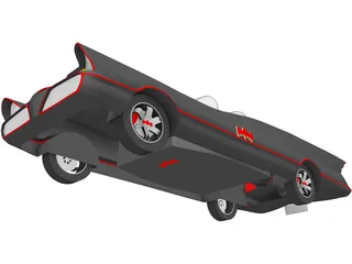 Batman Car 3D Model