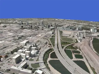 Cedar Rapids City 3D Model