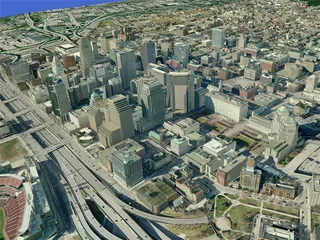 Cincinnati City 3D Model