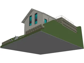 Detached House 3D Model