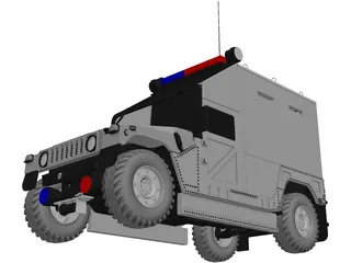 SWAT Car 3D Model