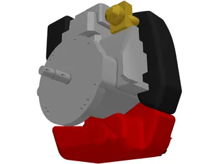 Honda GXV160 Engine 3D Model