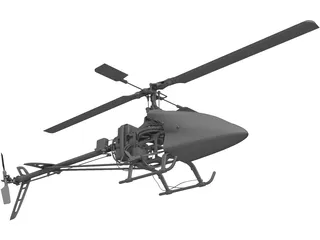 RC Helicopter 3D Model