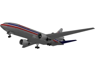 McDonnell Douglas DC-10 American Airlines 3D Model