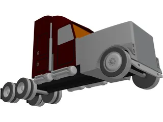 Semi-Truck 3D Model