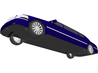 Lincoln Town Limousine (2003) 3D Model