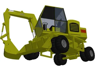 Backhoe 3D Model