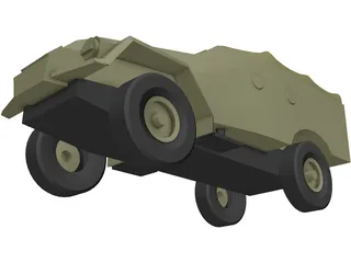 BTR 40 3D Model