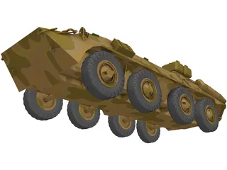 BTR-70 3D Model