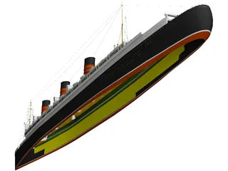 RMS Queen Mary 3D Model