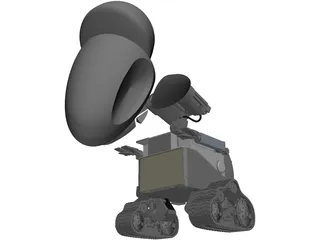 WALL-E and EVA 3D Model