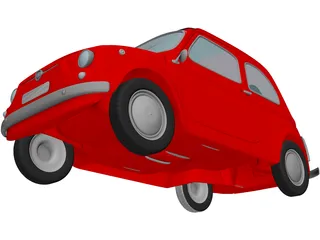 Fiat 500 3D Model