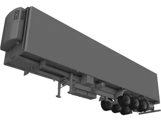 Reefer Trailer 3D Model