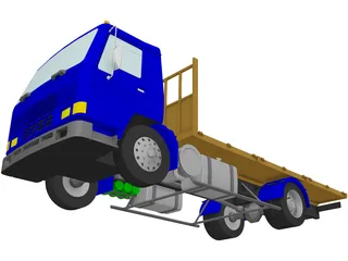 Volvo FL7 Flatbed 3D Model