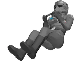 Air Force Pilot 3D Model