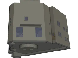 Villa 3 Floors 3D Model