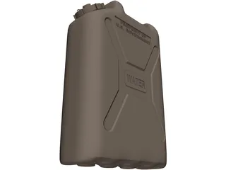 Military Watercan 3D Model