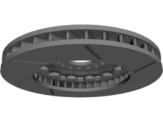 Brake Disc Fully Floating 3D Model