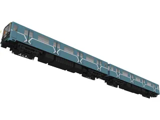 Underground Train Model 817MV 3D Model