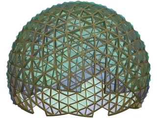 Geodesic Dome 3D Model