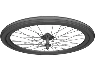 Wheel Rear Bicycle 28 3D Model