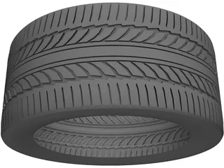 Tire Bridgestone Potenza 3D Model