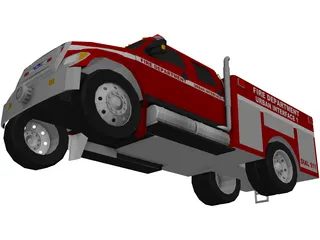 Ford F650 Firetruck 3D Model