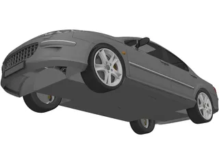 Peugeot 407 (2009) 3D Model