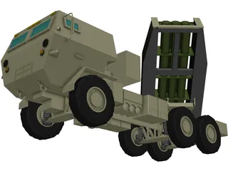 USMC High Mobility Artillery Rocket System (HIMARS) 3D Model