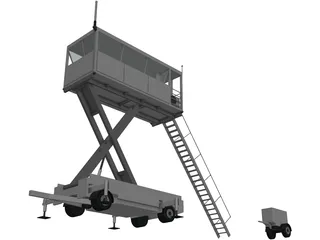 Mobile Air Traffic Control 3D Model