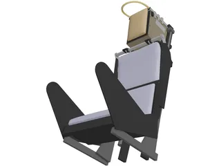 Martin Baker Mk2 Ejection Seat 3D Model