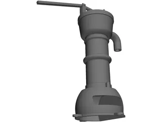 Water Hand Pump 3D Model