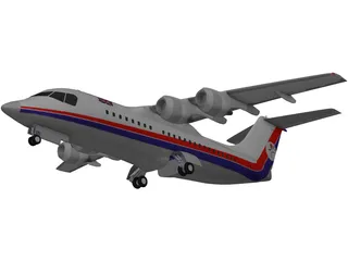 British Aerospace BAe 146 Statesman 3D Model