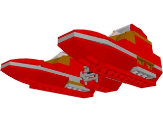 LEGO Twin Pod Cloud Car 3D Model