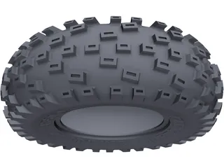 Tire 12x6 inch 3D Model