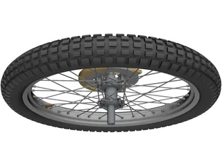 Wheel Bike Front 3D Model