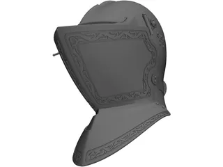 Armet Helmet 3D Model