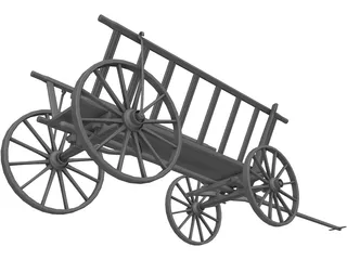 Handcart 3D Model