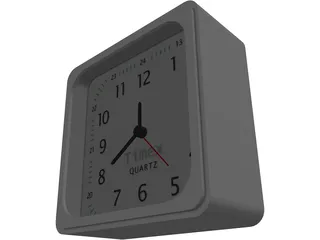 Desk Clock 3D Model