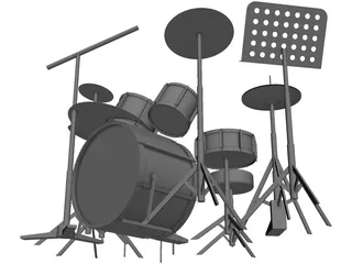 Drum Kit 3D Model