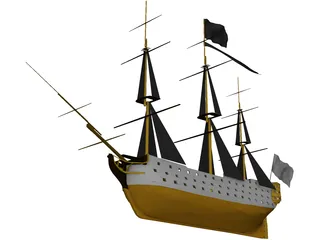 Galleon 3D Model