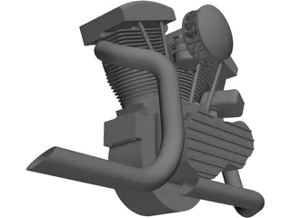 Engine Harley Davidson 3D Model