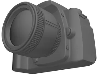 Nikon D90 Camera 3D Model