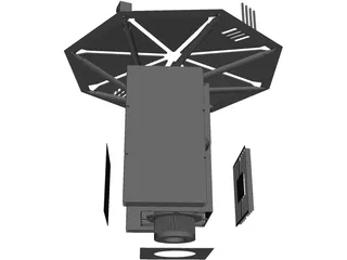 Satellite Deployed 3D Model