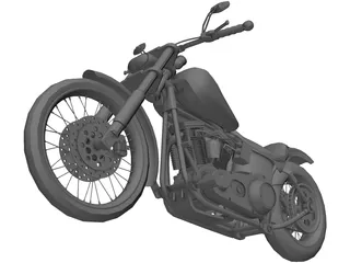 Harley-Davidson Dyna Glide 3D Model