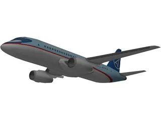 Sukhoi SuperJet 100 3D Model
