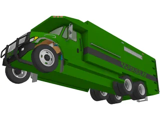 International Police Truck 3D Model