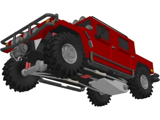 Hummer H1 SUV 3D Model